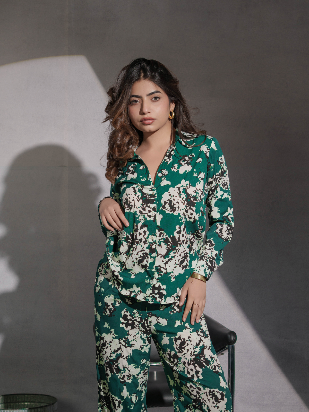 Abstract Green Shirt