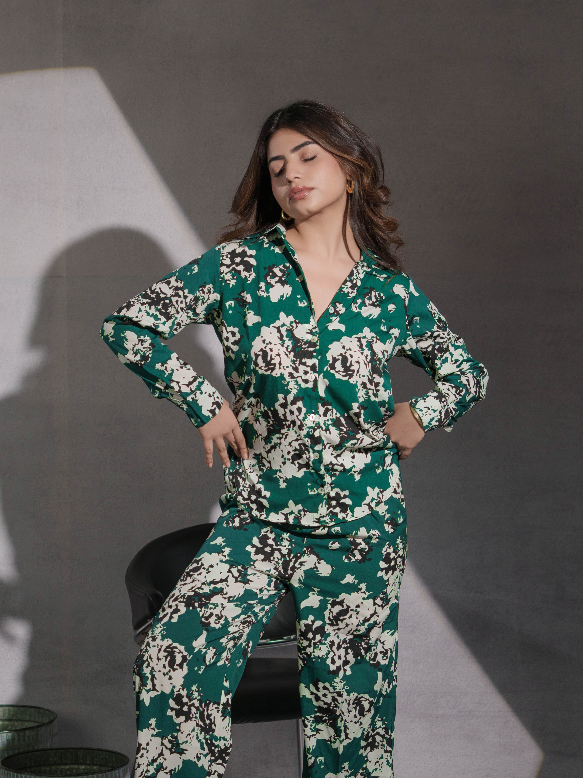 Abstract Green Shirt