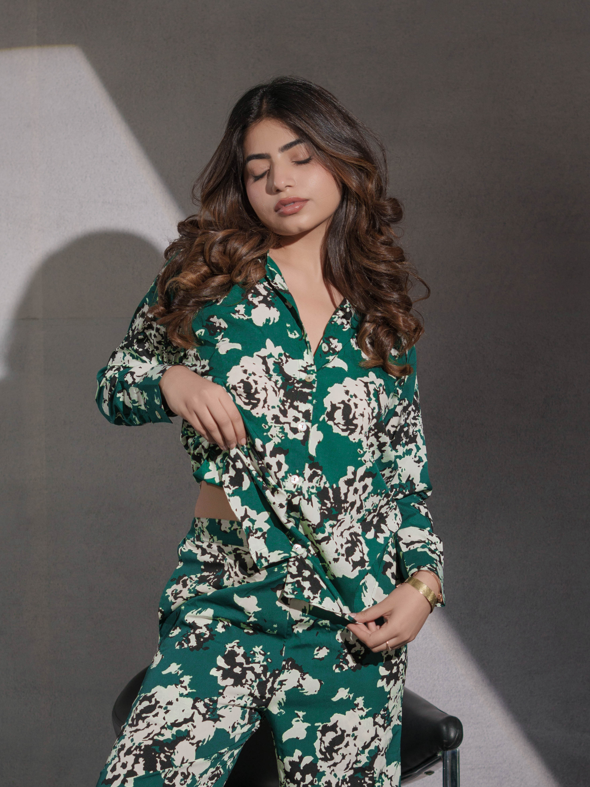 Abstract Green Shirt