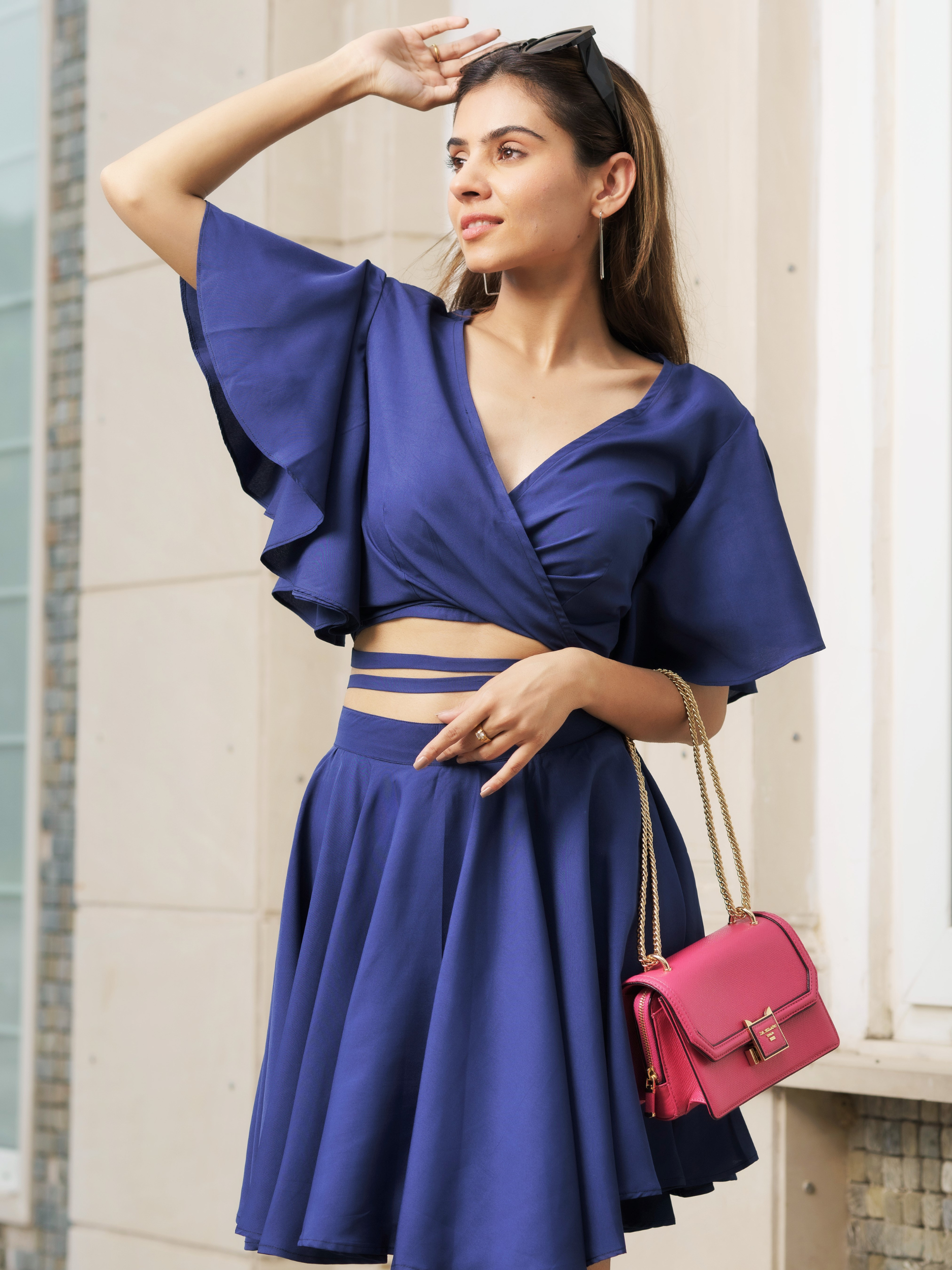 Blue-Barbie Co-ord Set