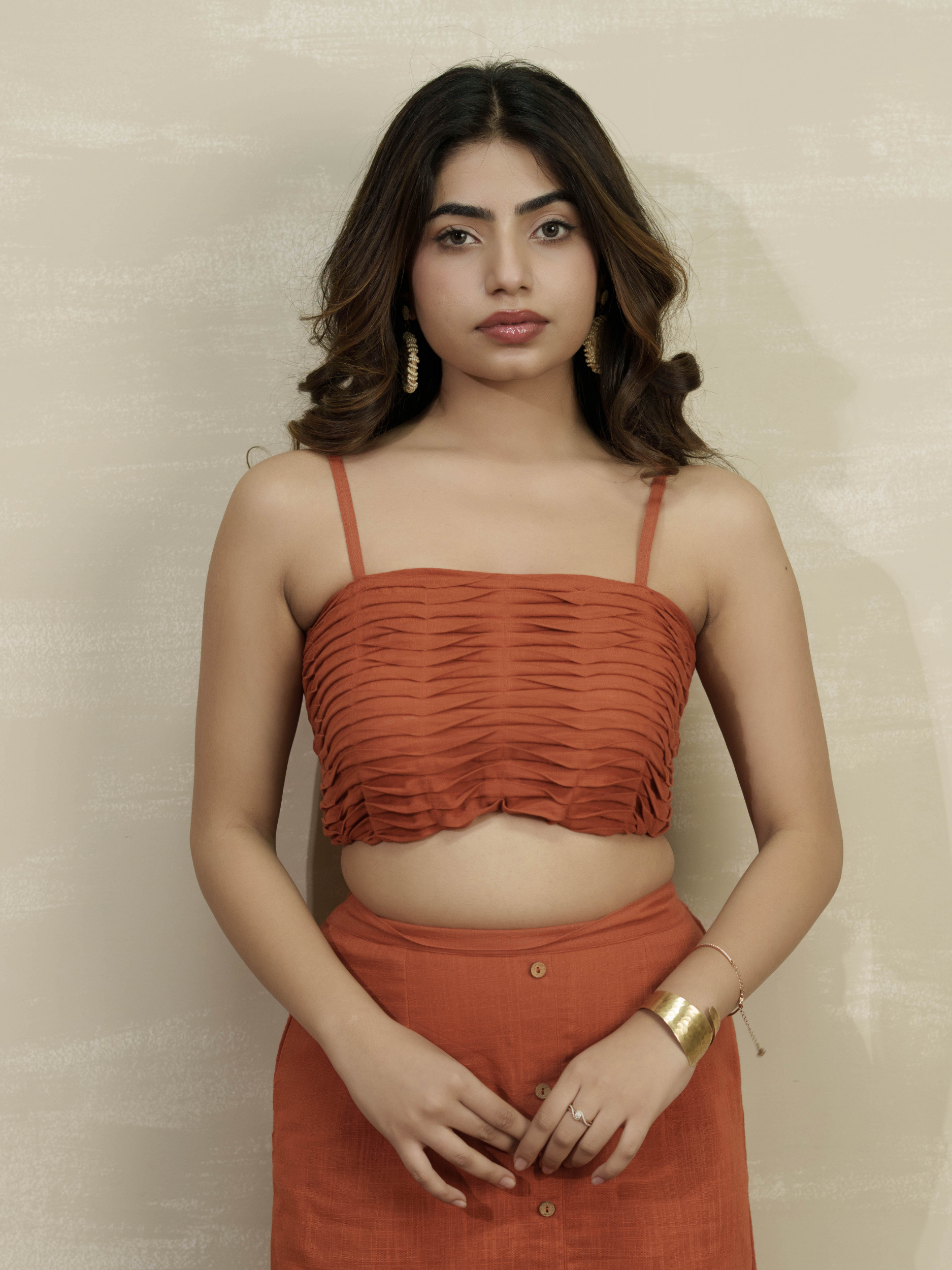 Textured Rust Top