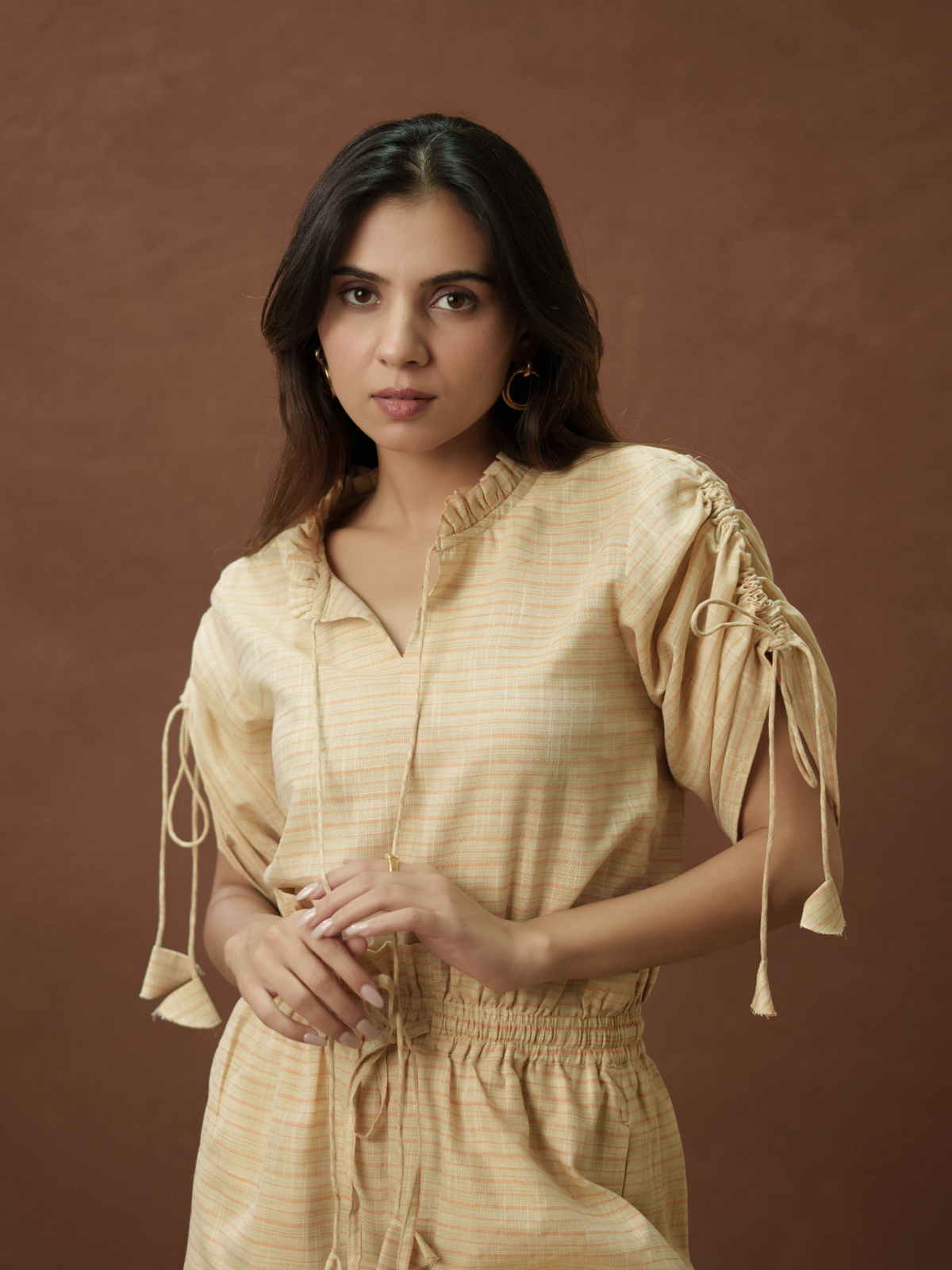 Orange Stripe Top