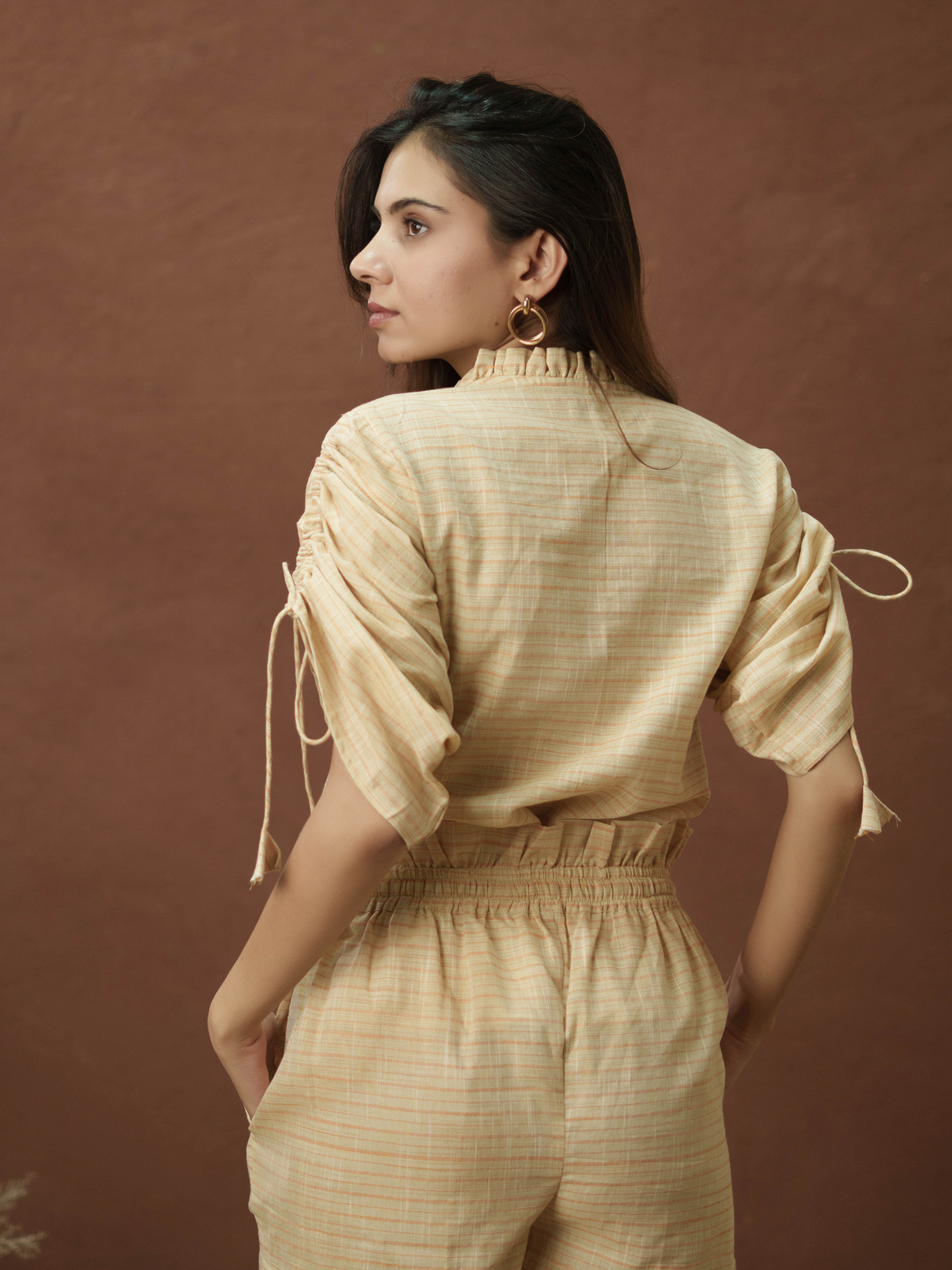Orange Stripe Top