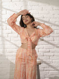 Strippy Peach Set