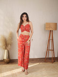 Red Printed Co-ord Set