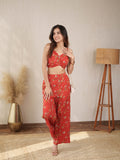 Red Printed Co-ord Set