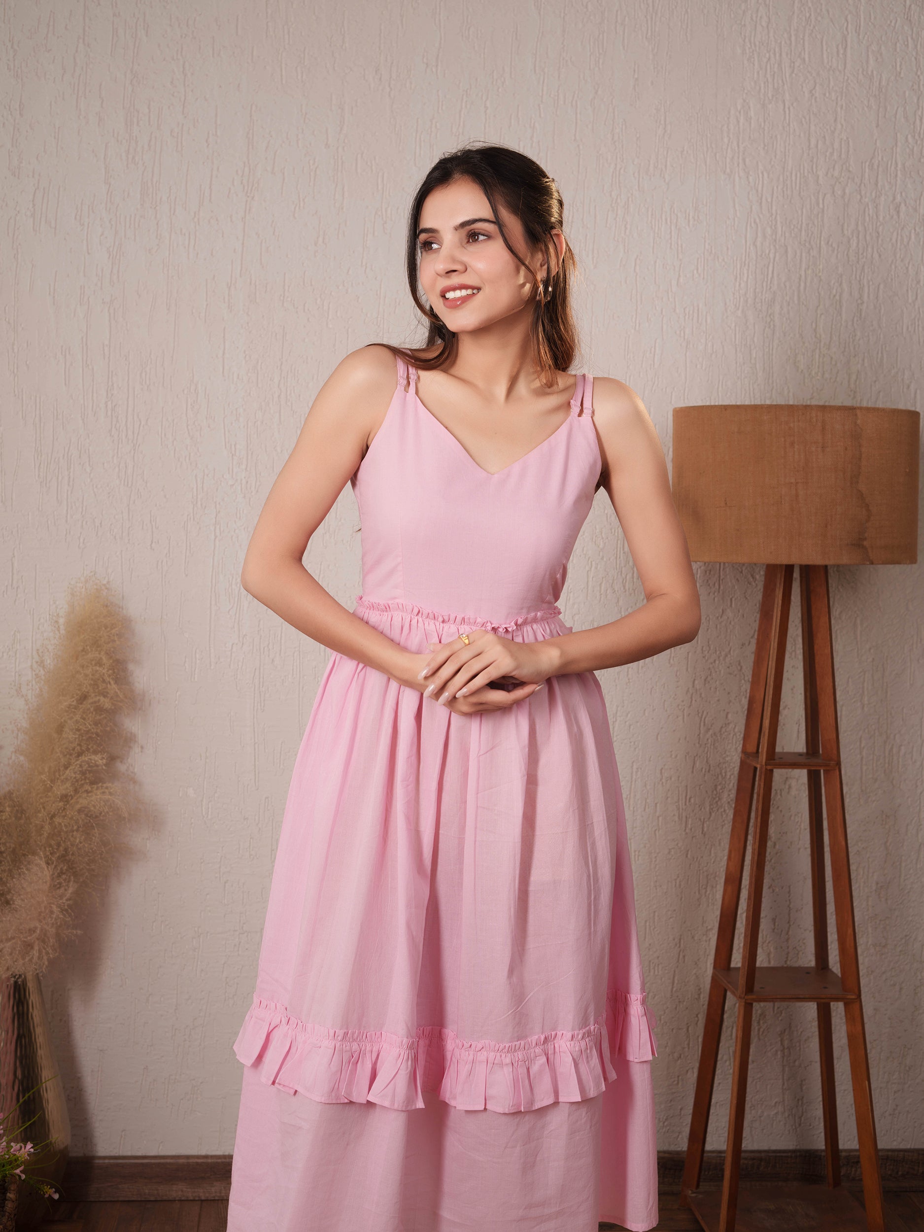 Baby Pink Frill Dress