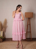 Baby Pink Frill Dress