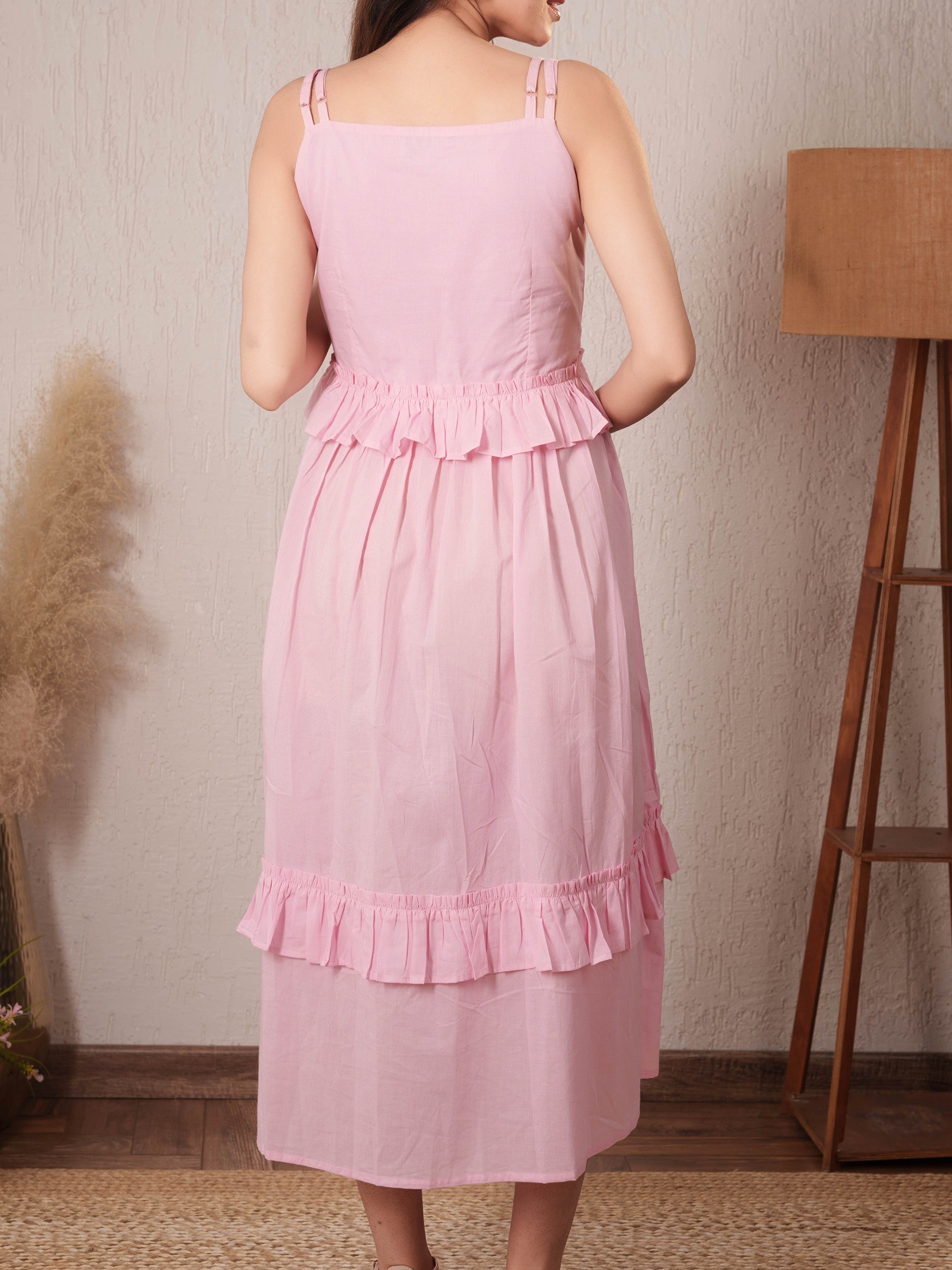 Baby Pink Frill Dress